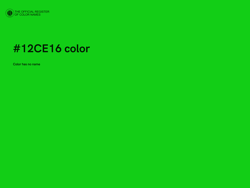 #12CE16 color image