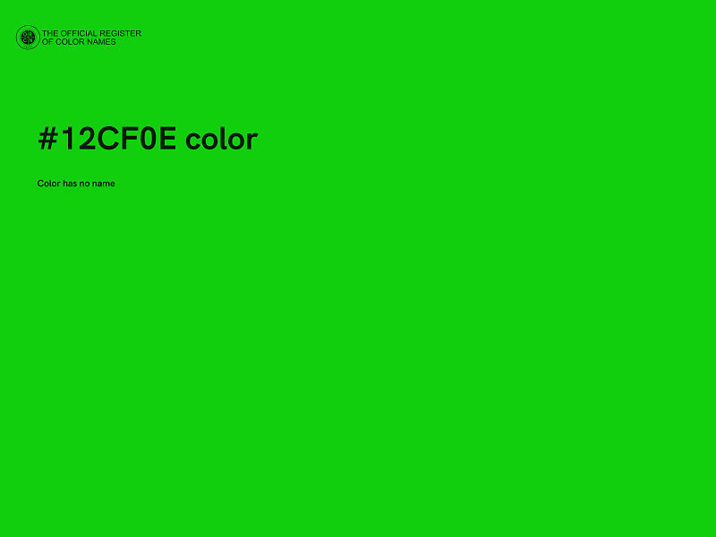 #12CF0E color image