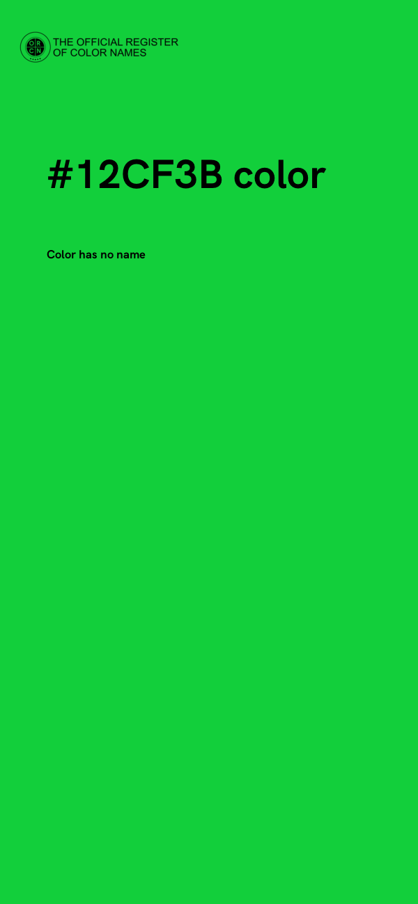 #12CF3B color image