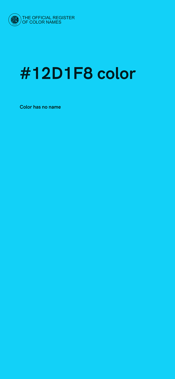 #12D1F8 color image