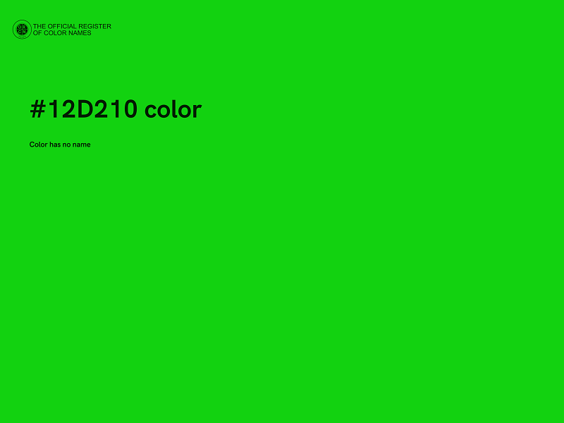 #12D210 color image