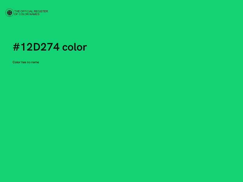 #12D274 color image