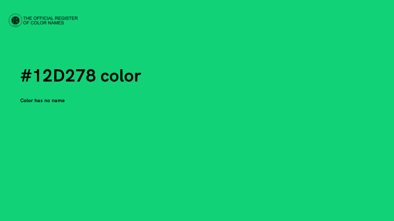 #12D278 color image
