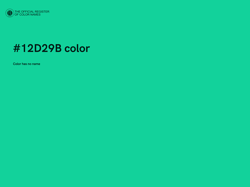 #12D29B color image