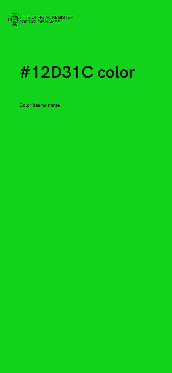 #12D31C color image
