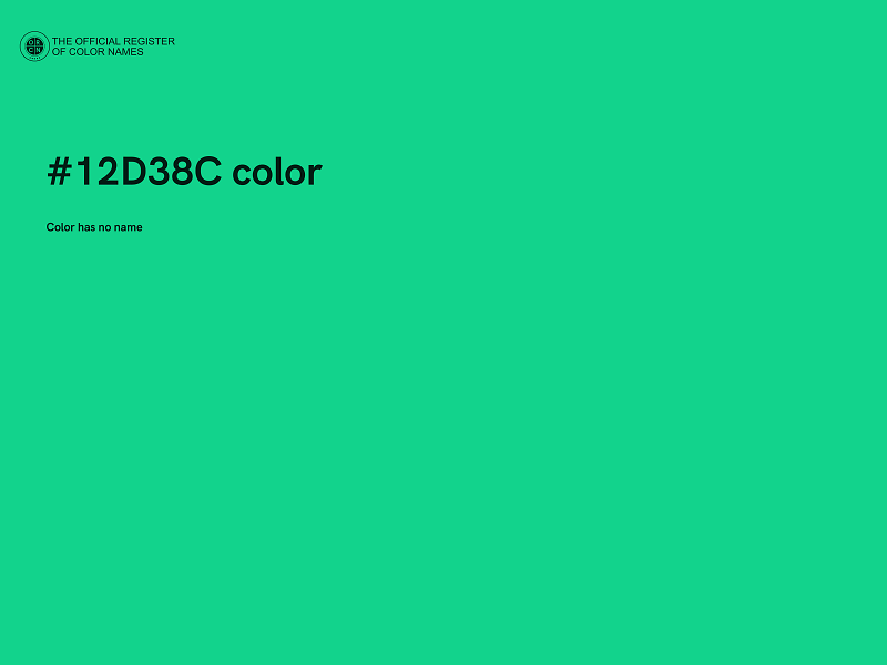 #12D38C color image