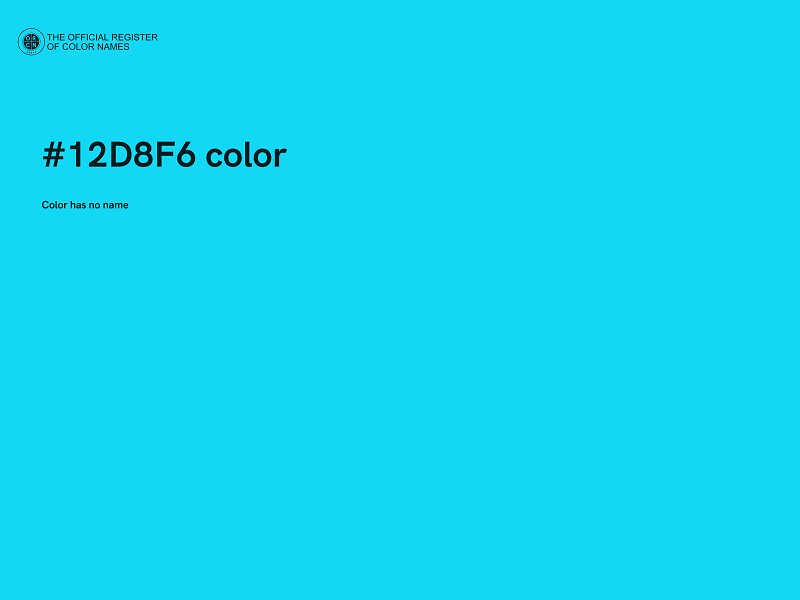#12D8F6 color image