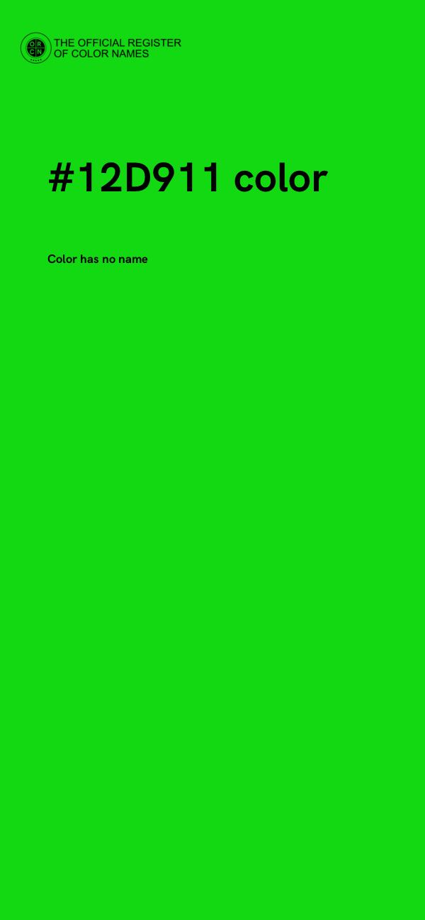 #12D911 color image