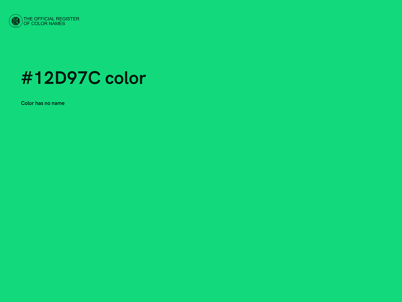 #12D97C color image
