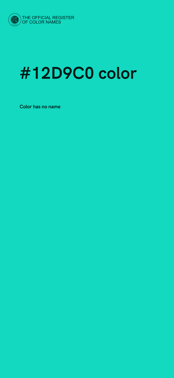 #12D9C0 color image