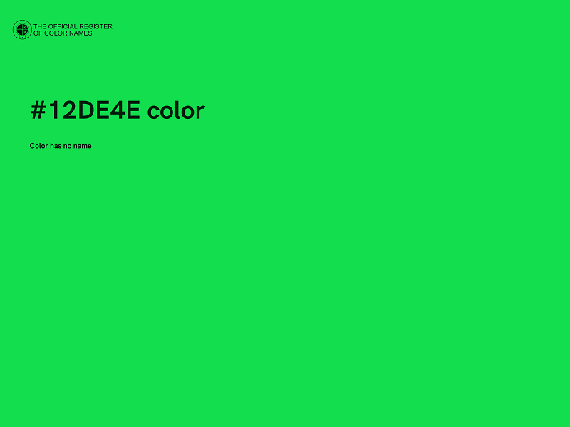 #12DE4E color image
