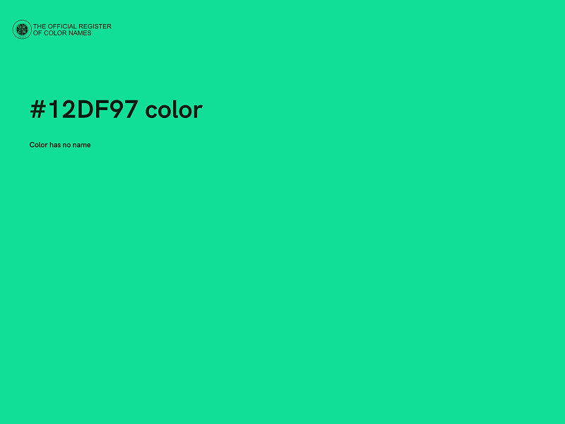 #12DF97 color image