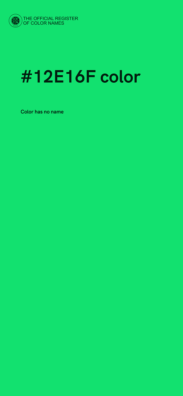 #12E16F color image