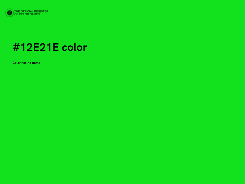 #12E21E color image