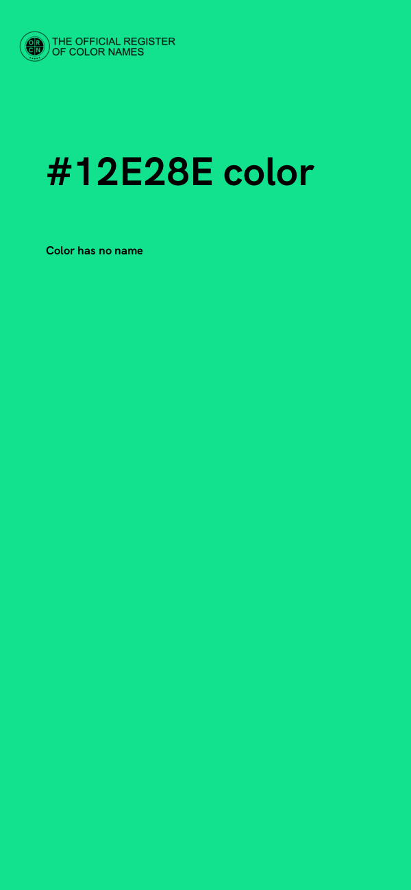 #12E28E color image