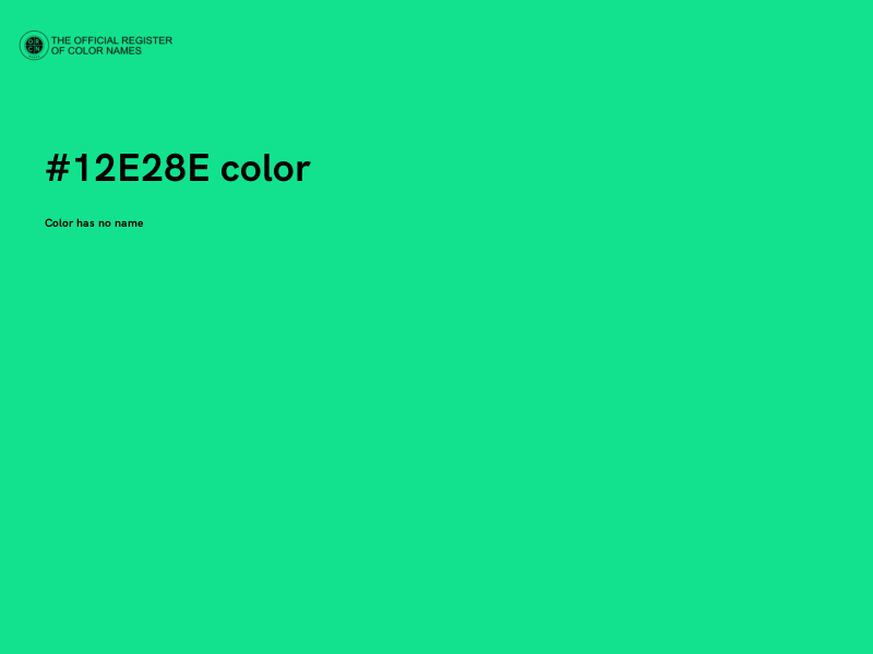#12E28E color image