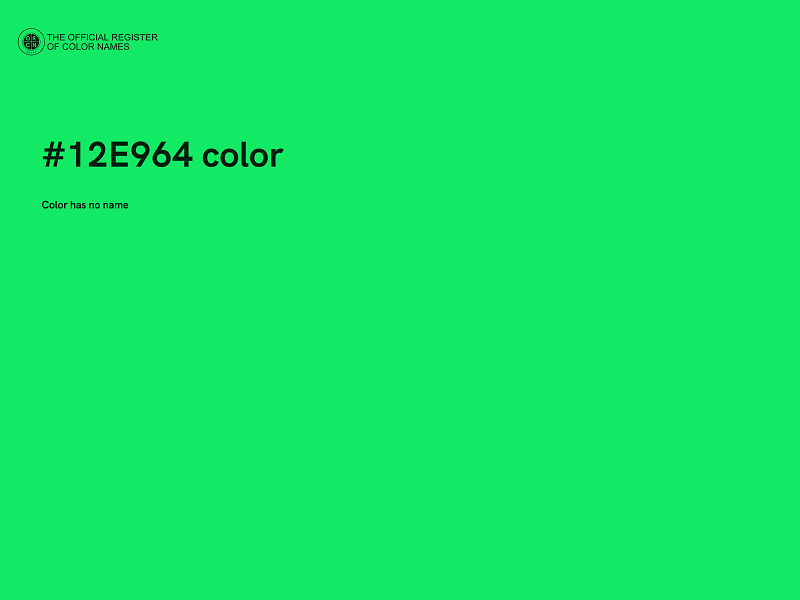 #12E964 color image