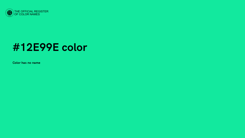 #12E99E color image