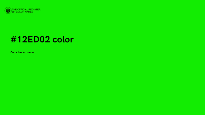 #12ED02 color image