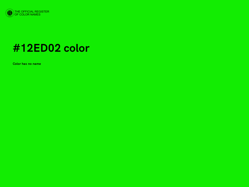 #12ED02 color image