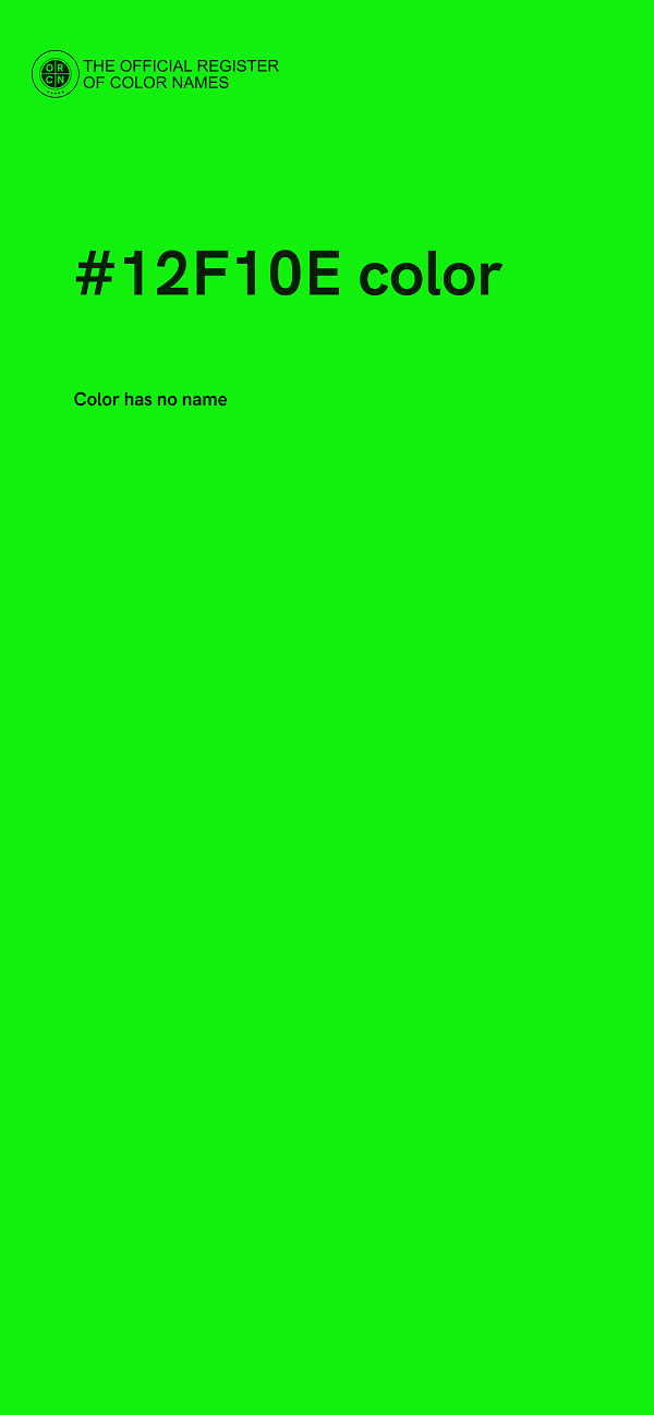 #12F10E color image