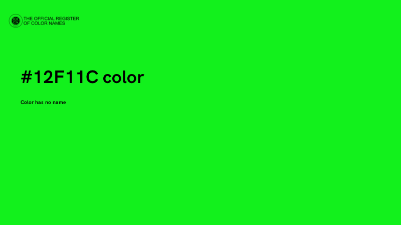#12F11C color image