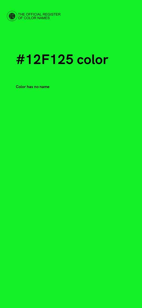 #12F125 color image