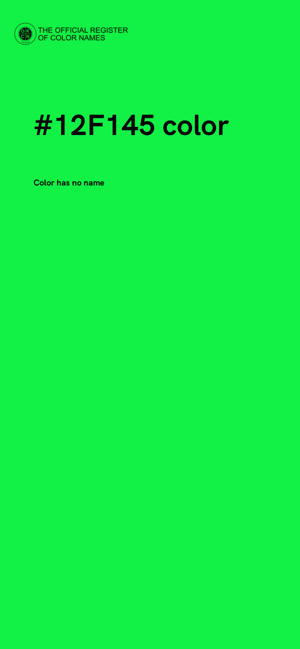 #12F145 color image