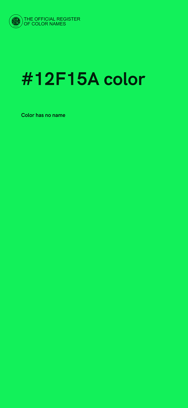 #12F15A color image