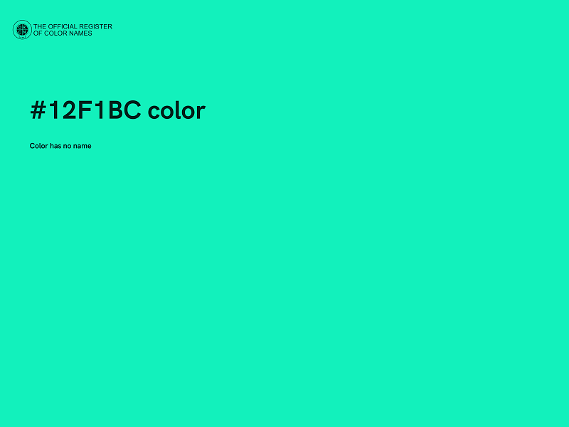 #12F1BC color image