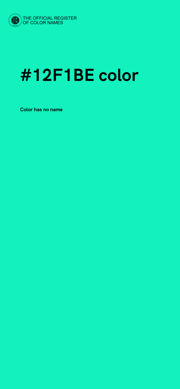 #12F1BE color image
