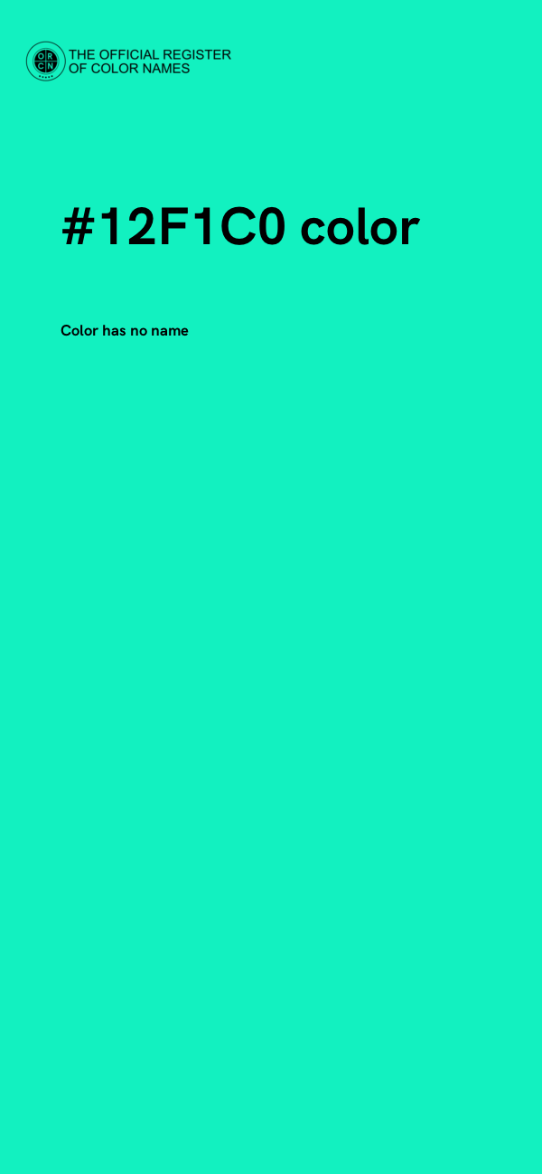 #12F1C0 color image