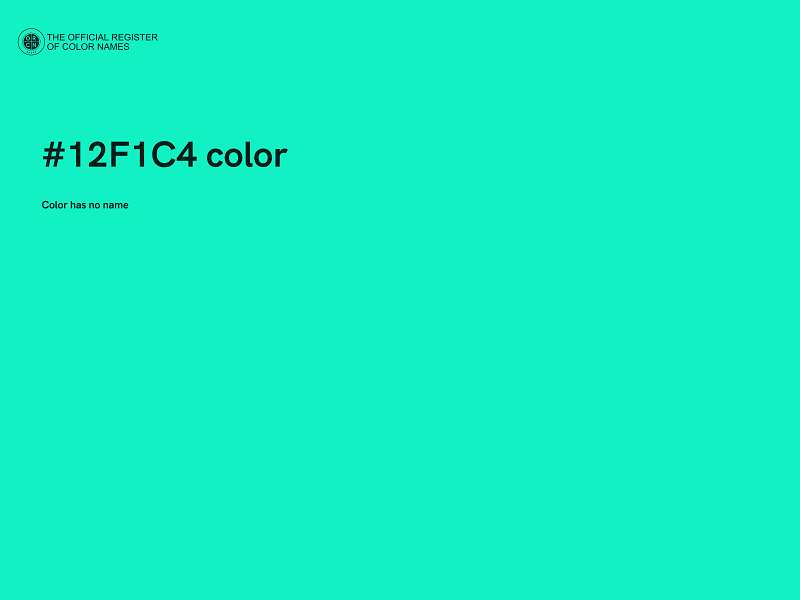 #12F1C4 color image