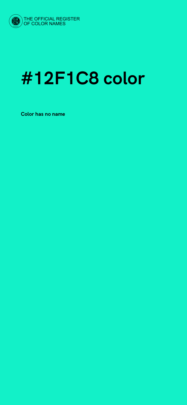 #12F1C8 color image