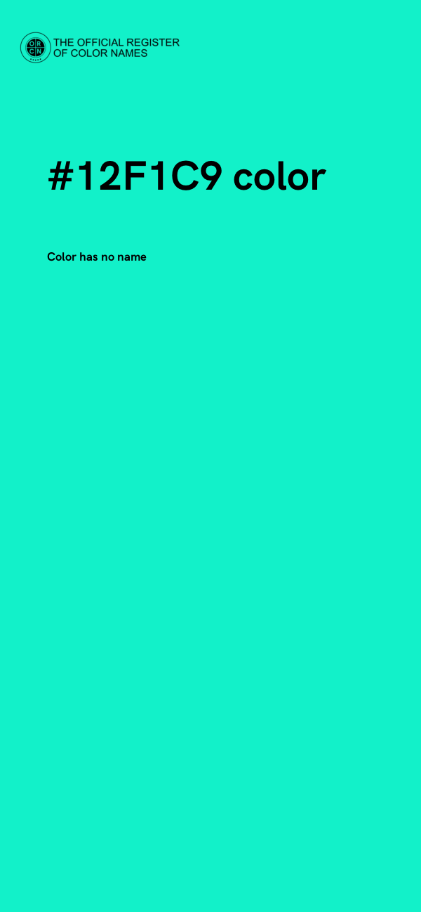 #12F1C9 color image