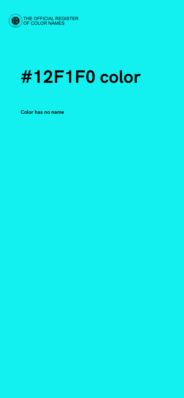 #12F1F0 color image