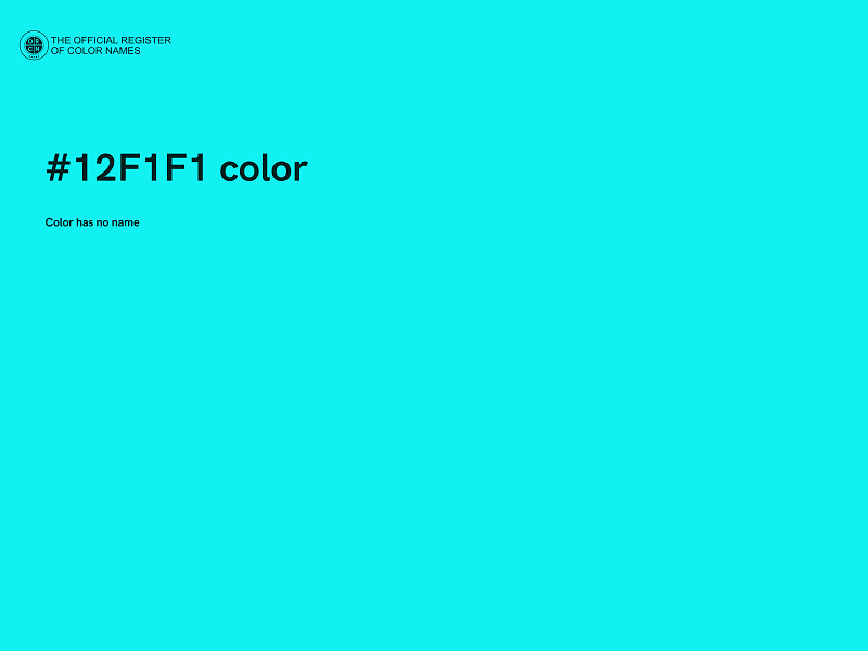 #12F1F1 color image