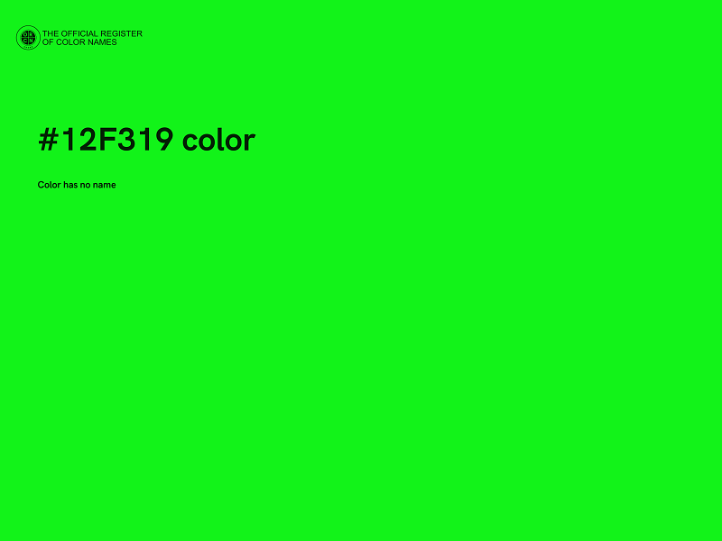 #12F319 color image
