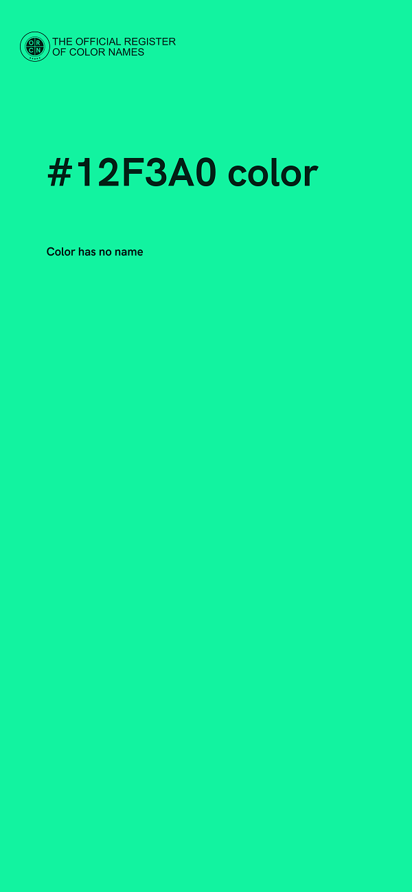#12F3A0 color image