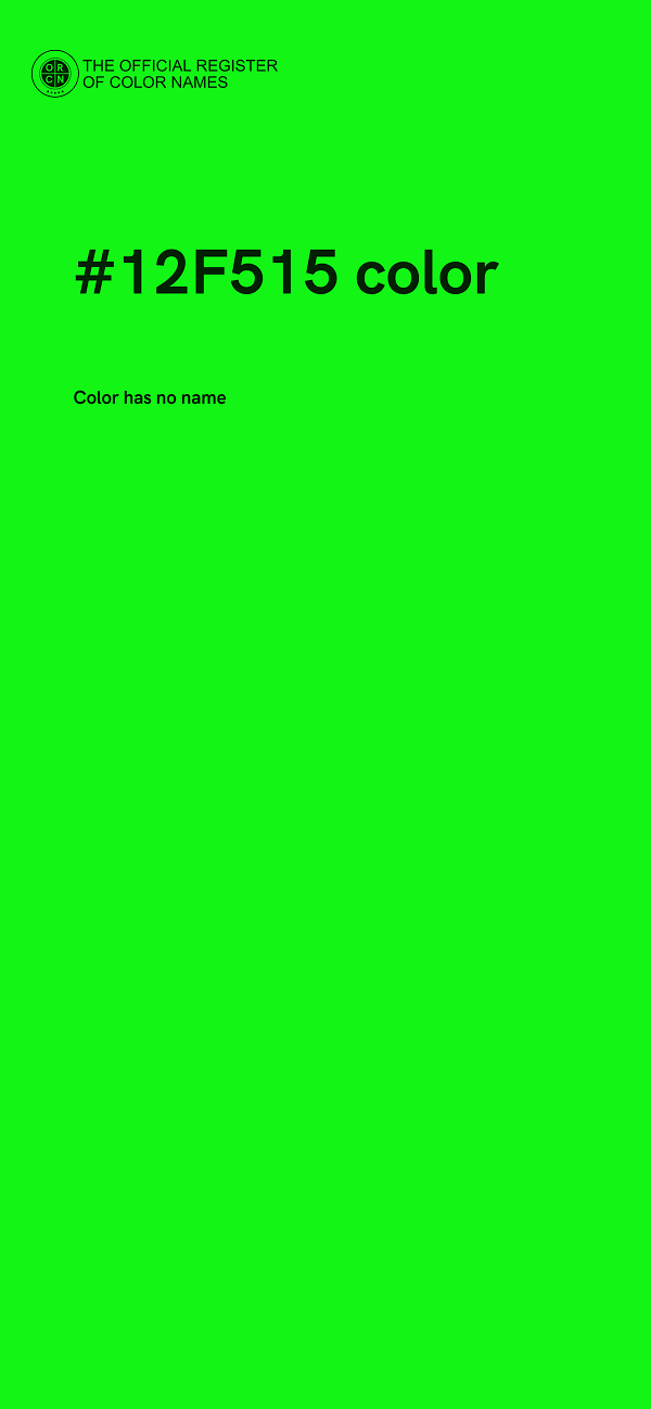 #12F515 color image
