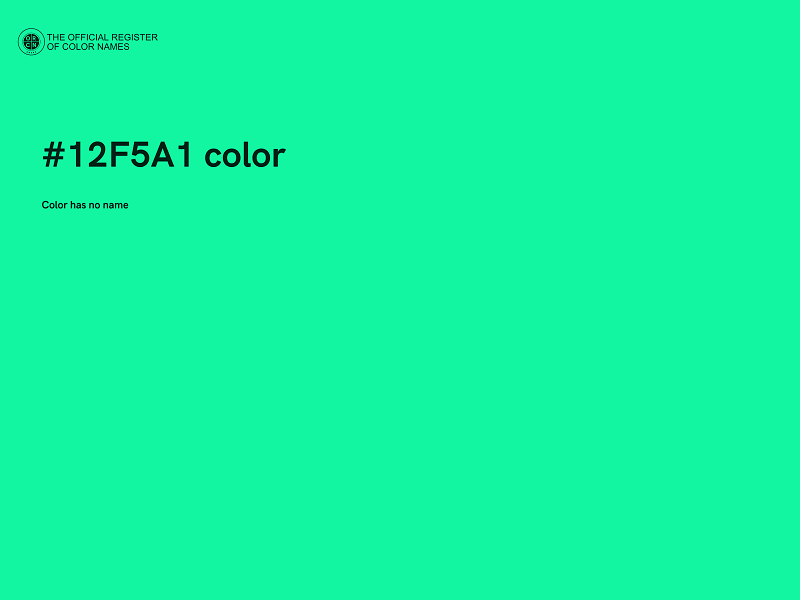 #12F5A1 color image