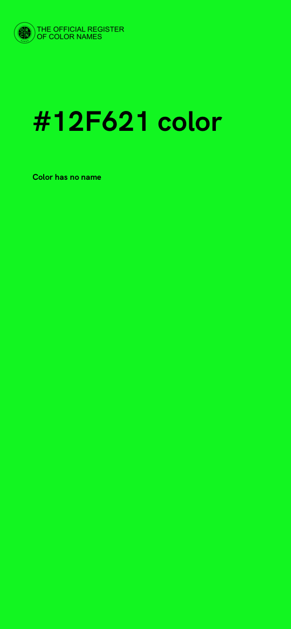 #12F621 color image