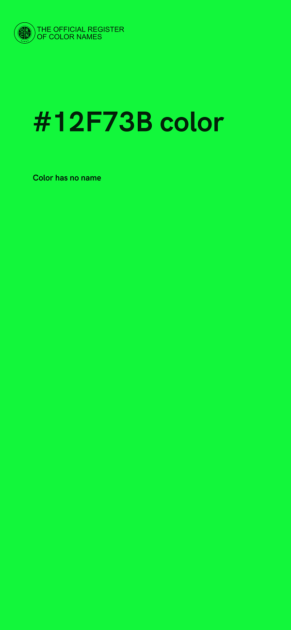 #12F73B color image