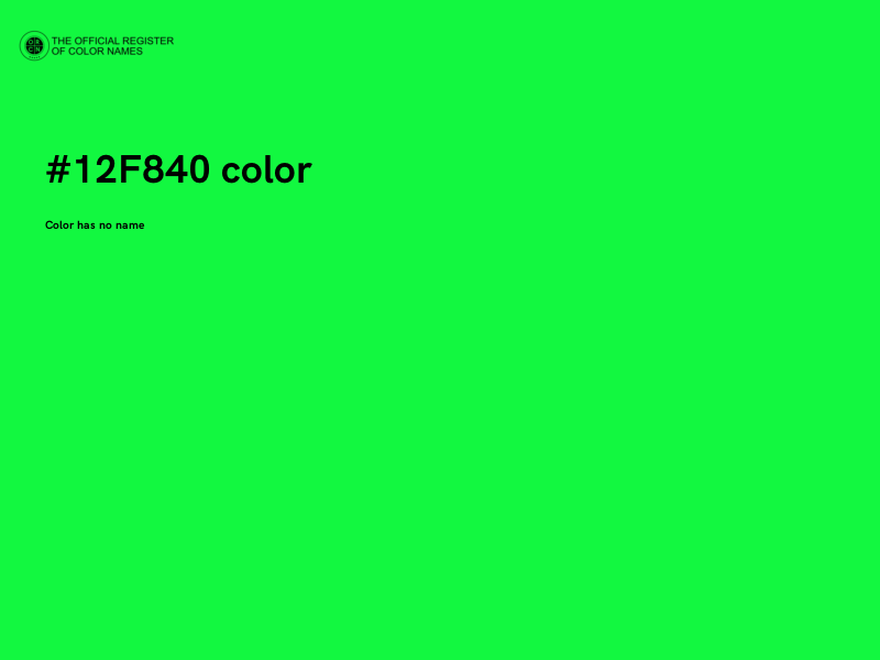 #12F840 color image