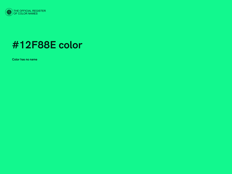 #12F88E color image