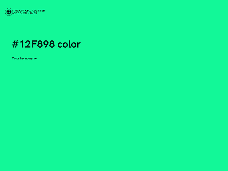 #12F898 color image
