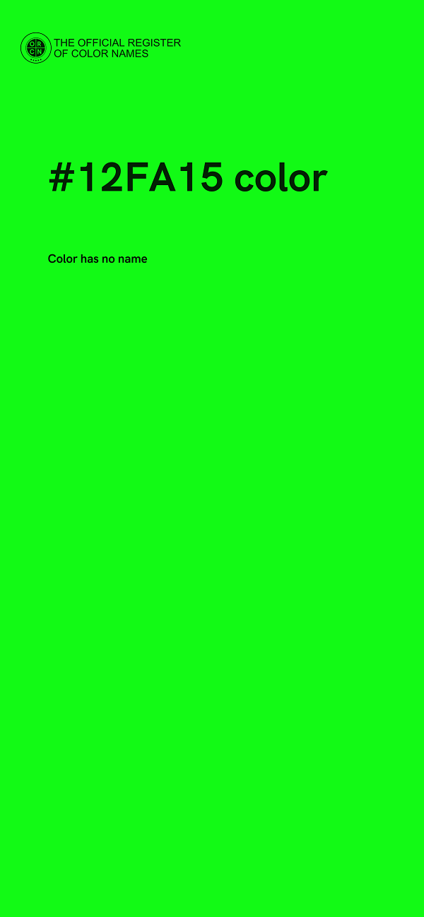 #12FA15 color image