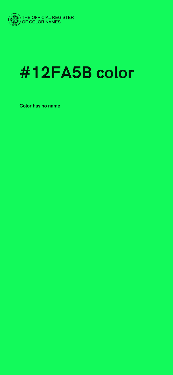 #12FA5B color image