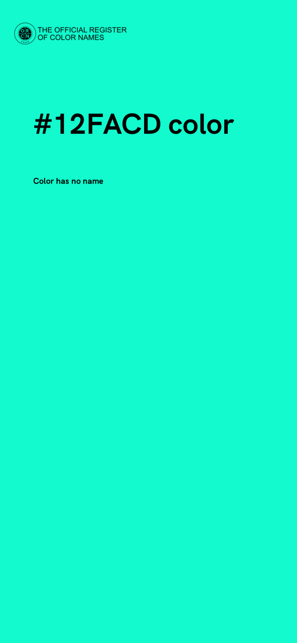#12FACD color image