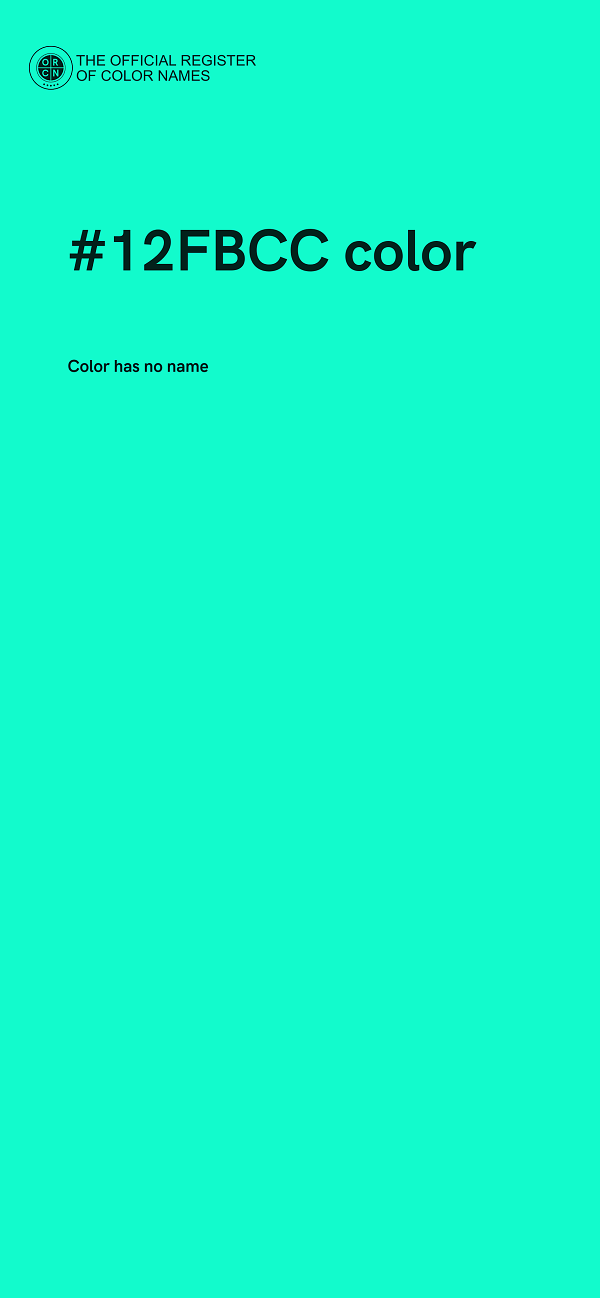 #12FBCC color image